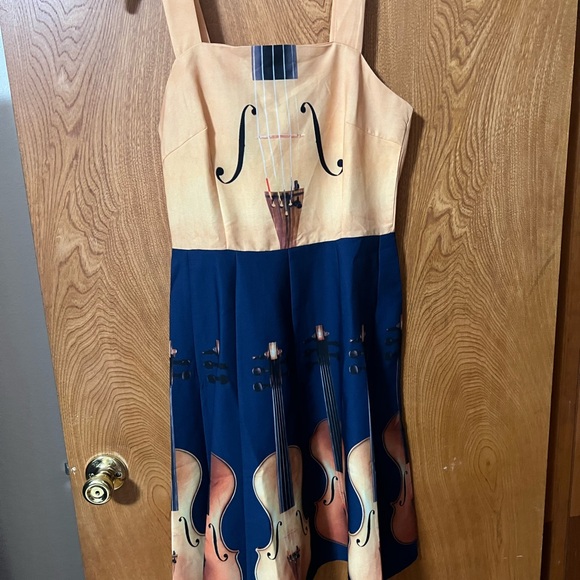 Musical Instrument Print Dress - Picture 8 of 11